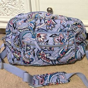 Vera Bradley weekender bag paisley/blue print